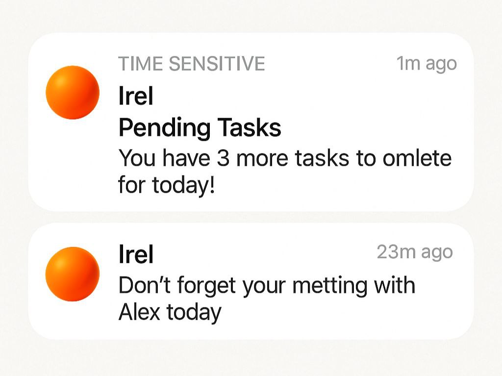 Notification Mockup